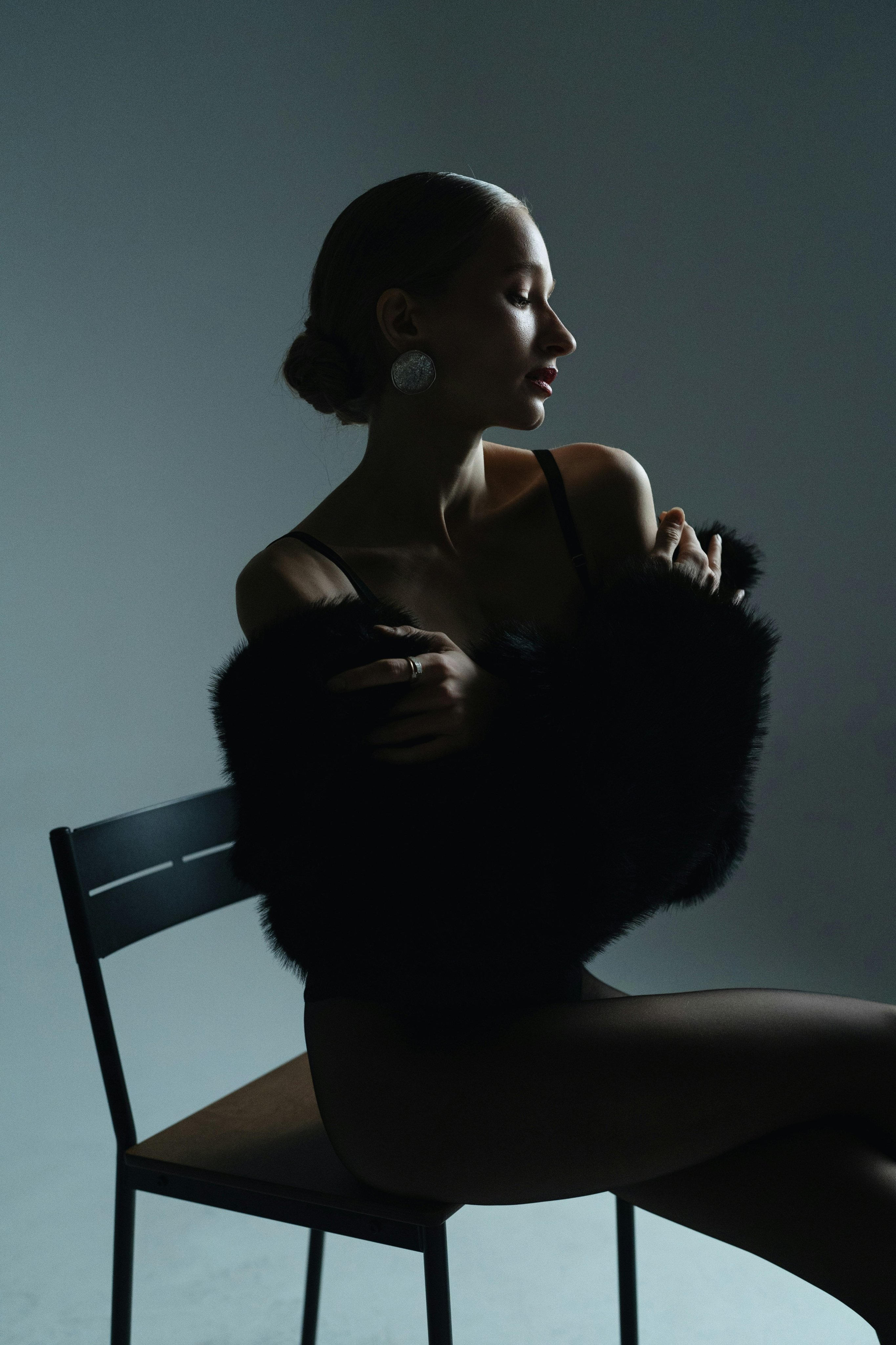 woman sitting in chair
